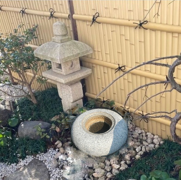 楽天市場】【重量物商品】【営業所止め】水鉢(御影石)1．5尺日本庭園