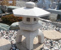 楽天市場】【送料無料】【代引不可】古代雪見灯篭(2尺・角型・サビ石