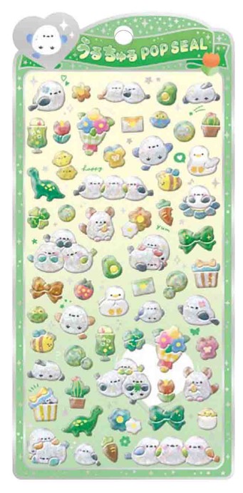 楽天市場】うる ちゅるPOP SEAL ステッカー cru_130562_130569 シート