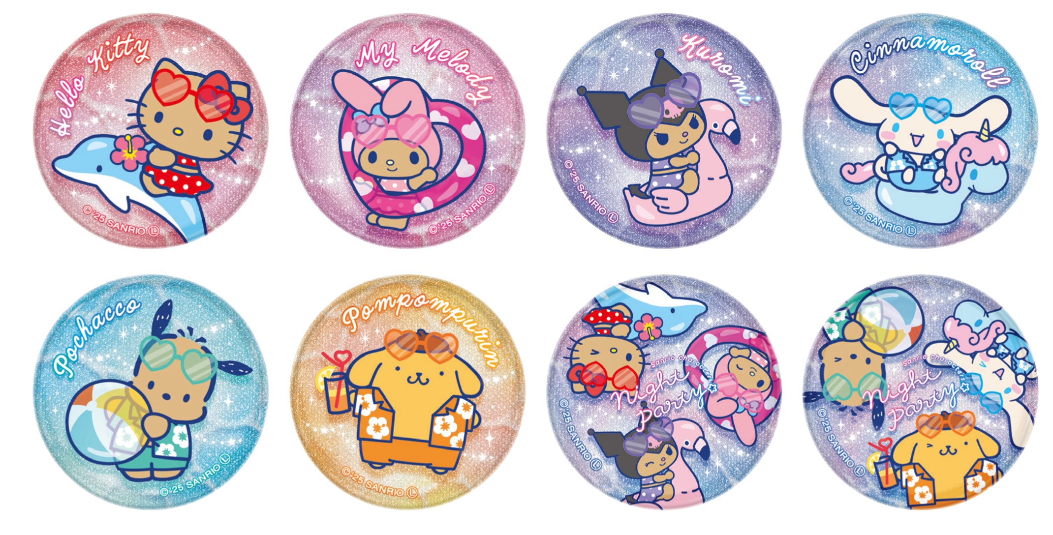 楽天市場】トレーディンググリッター缶バッジ kmo_306489_s2 サンリオ