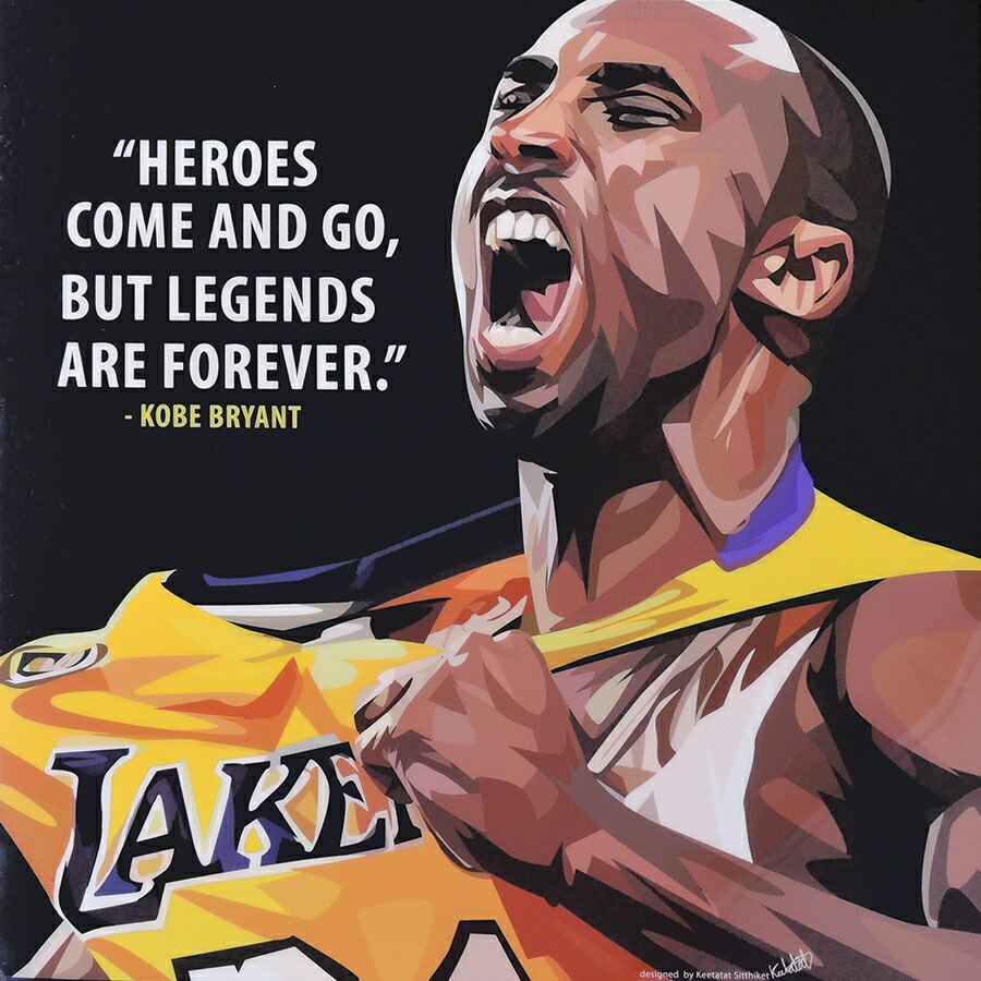 楽天市場】アートパネル 特大52cmサイズ☆ Kobe Bryant コービー