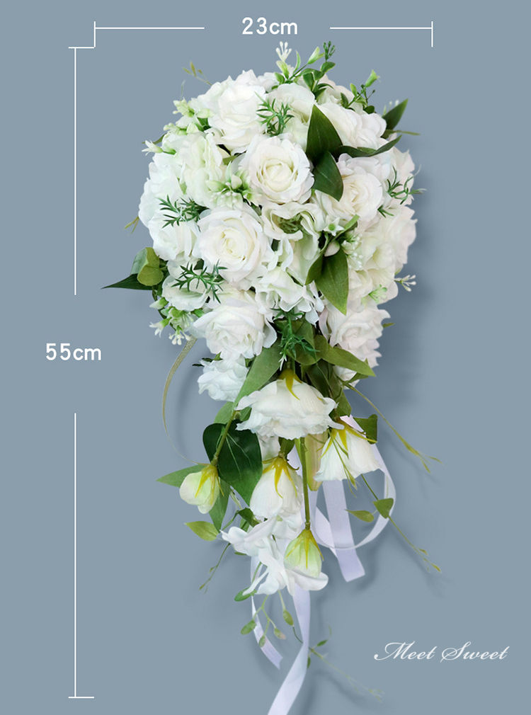 楽天市場】キャスケードブーケ 結婚式 ウエディングブーケ ブーケ 花嫁