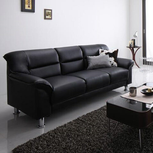 楽天市場】ソファ ソファー 3人掛け以上 カウチ ブラック 幅：170cm