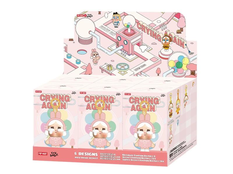 楽天市場】POP MART CRYBABY Crying Again シリーズフェイスぬいぐるみ