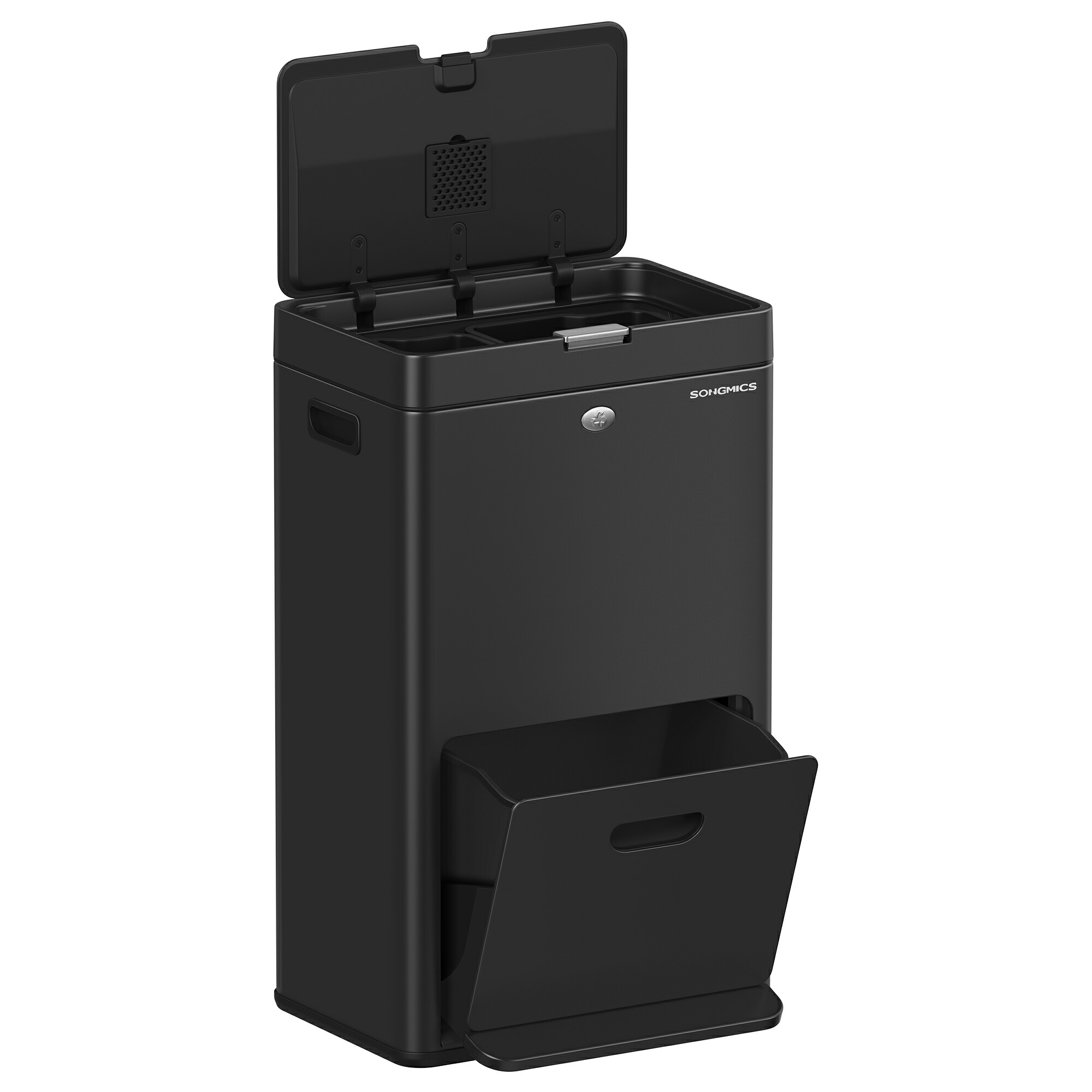 楽天市場】SONGMICS ゴミ箱 2段式3分別 縦型 60L ペダル式キッチン