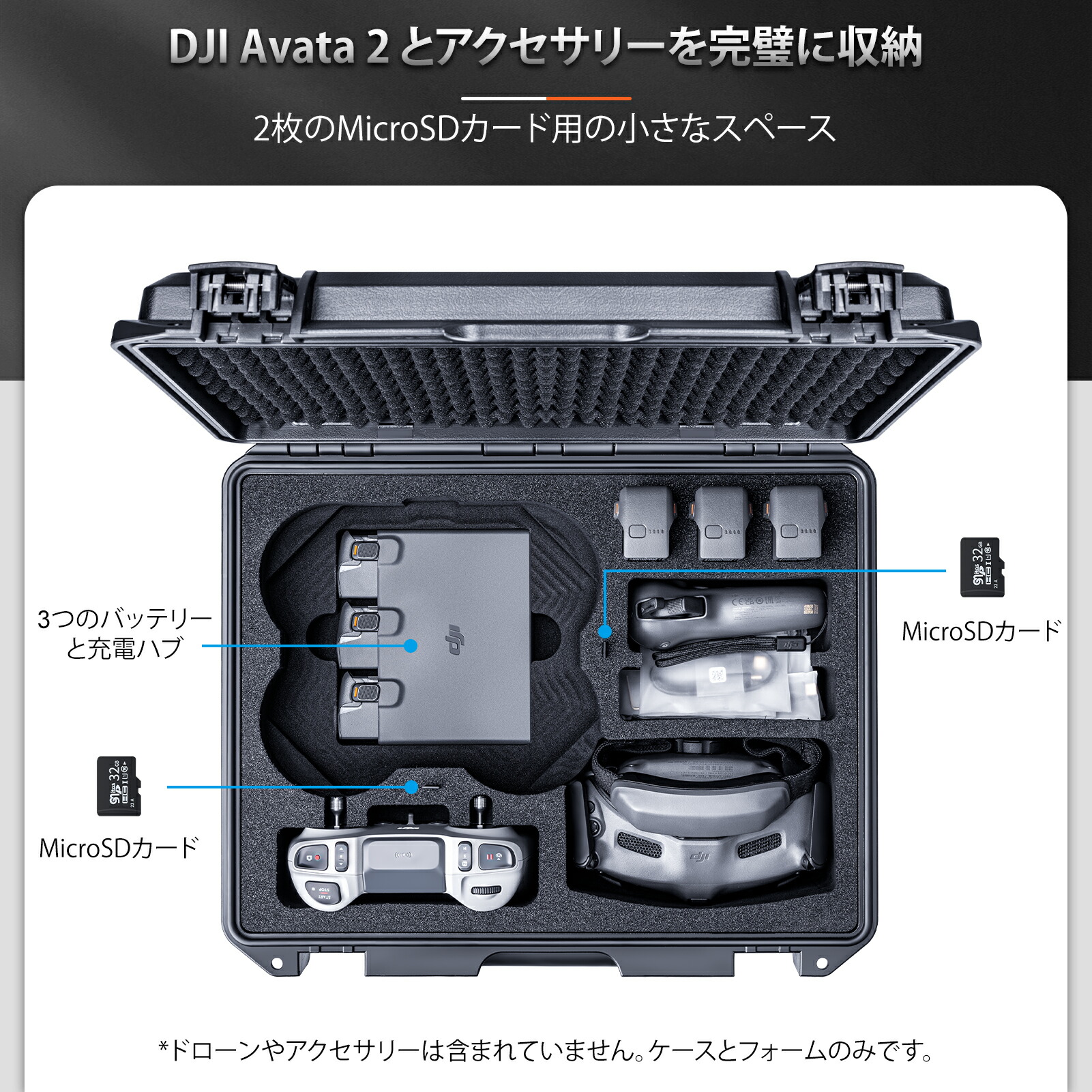 楽天市場】Lykus ライカス DJI Avata 2 コンボ ハードケース DJI