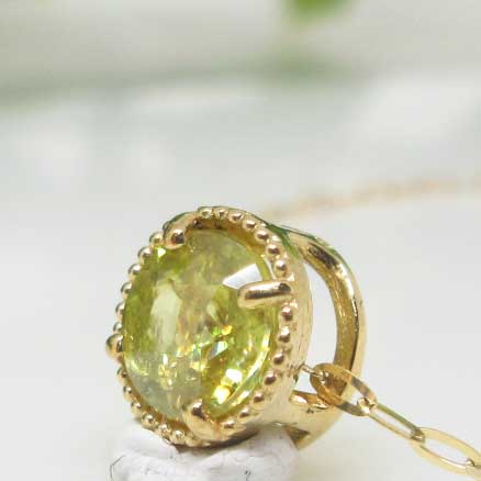 楽天市場】【天然石】スフェーン☆日本製☆ペンダントトップ☆18K☆18