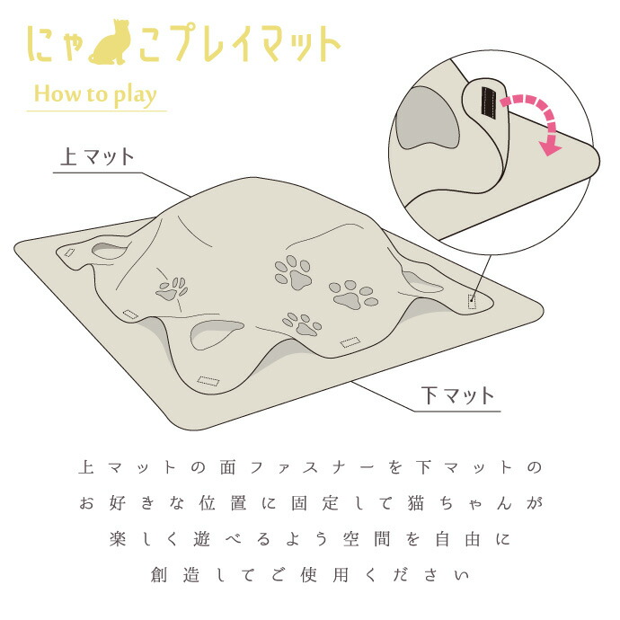 楽天市場】＼楽天ランキング1位／ にゃんこプレイマット 猫 おもちゃ