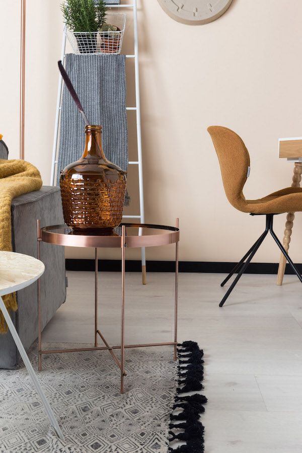 楽天市場】Zuiver サイドテーブル ガラステーブル ガラス カッパー 丸