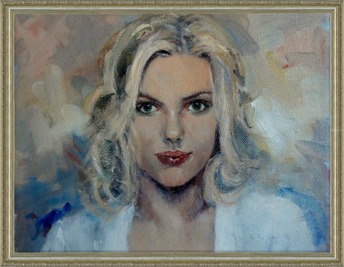 楽天市場】絵画 女性画【自画像】壁掛け インテリア 女性画 美人画