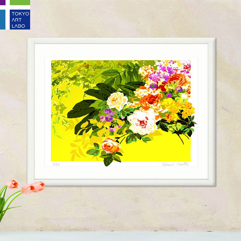 楽天市場】絵画 風水 インテリア 額入り Bouquet de fleurs「花束