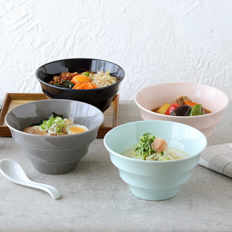 楽天市場】ラーメンどんぶり 軽量 19cm カラーボーダー 美濃焼丼ぶり