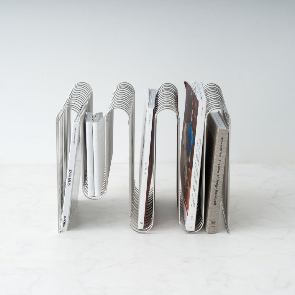 楽天市場】マガジンラック シルバー マガジンホルダー ニュース