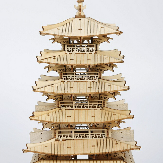楽天市場】和の建築をミニチュアで作る R)TGN02 「五重塔」／あんしん