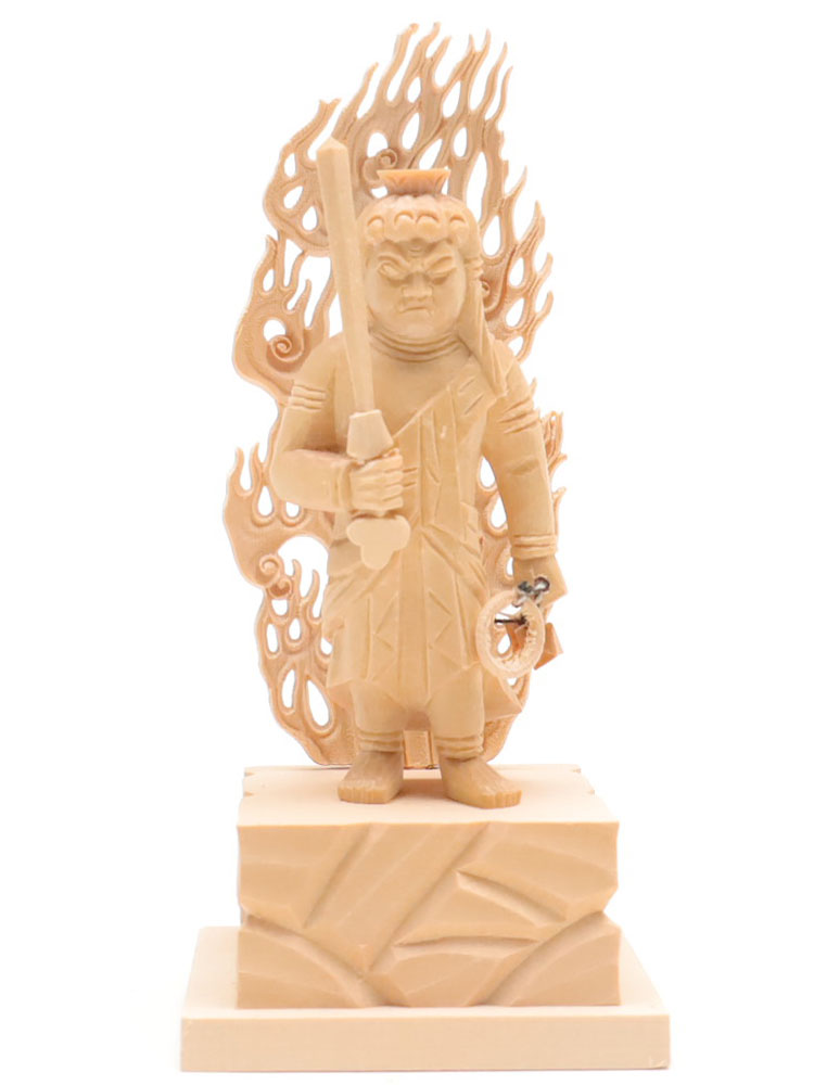 楽天市場】【総高11cm】不動明王 木彫 仏像 一刀彫 / 材質：桧（不動