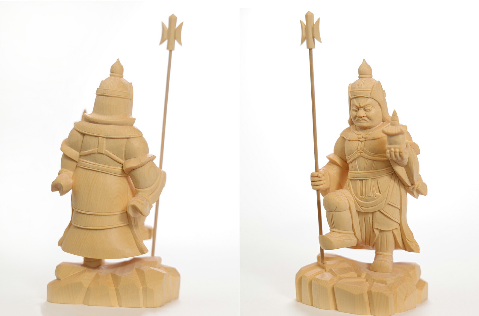 楽天市場】【横幅67cm】木彫り 七福神 置物 一刀彫 / 素材：ひのき