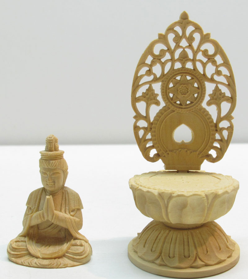 楽天市場】普賢菩薩 木彫り 仏像 仕様：無垢 / 素材：柘植（置物