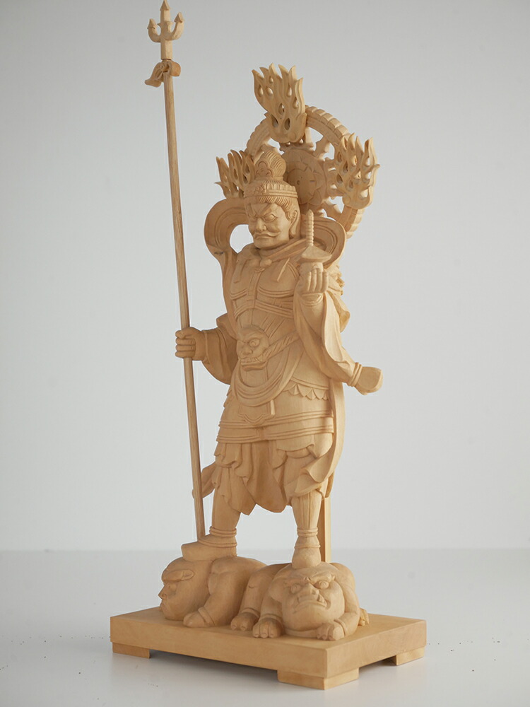 楽天市場】毘沙門天 木彫り 仏像 一刀彫 / 素材：柘植（置物）~ : 津山