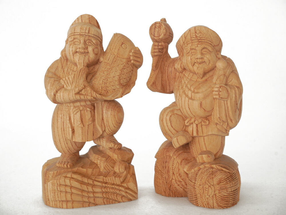 楽天市場】恵比寿 木彫りの通販