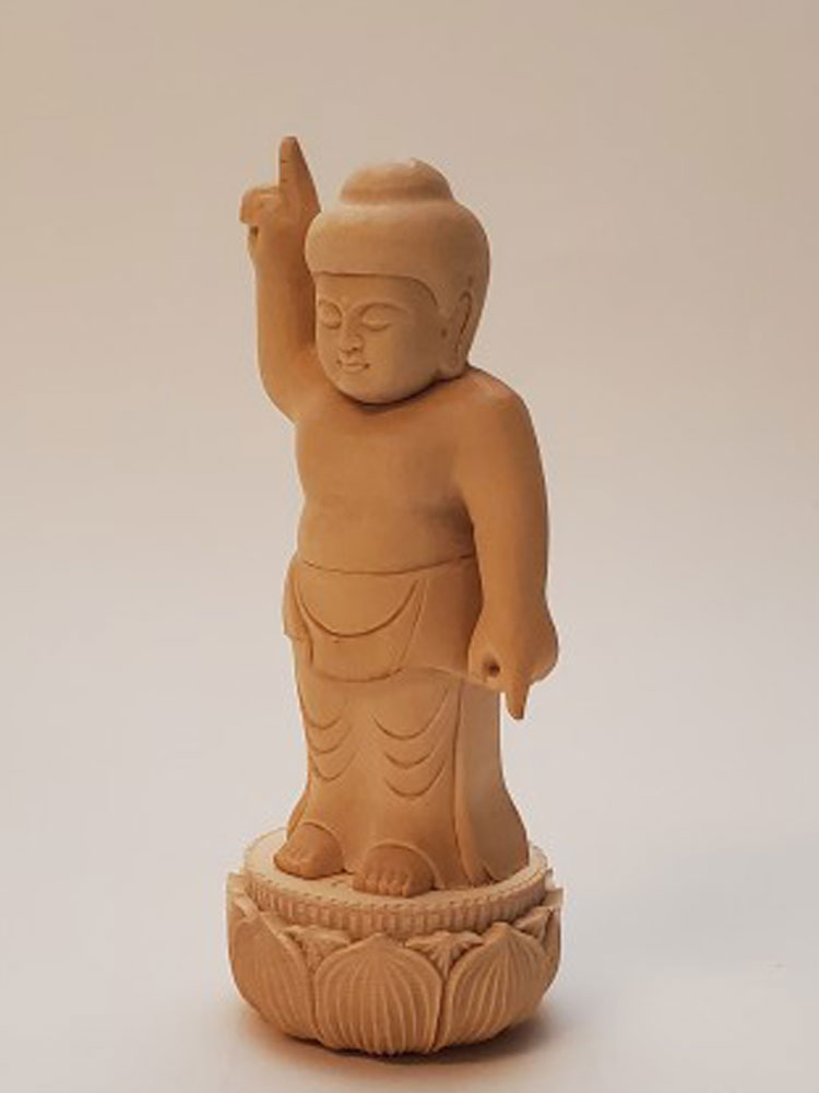楽天市場】釈迦如来 仏像 木彫り 仕様：無垢 / 素材：桧（置物