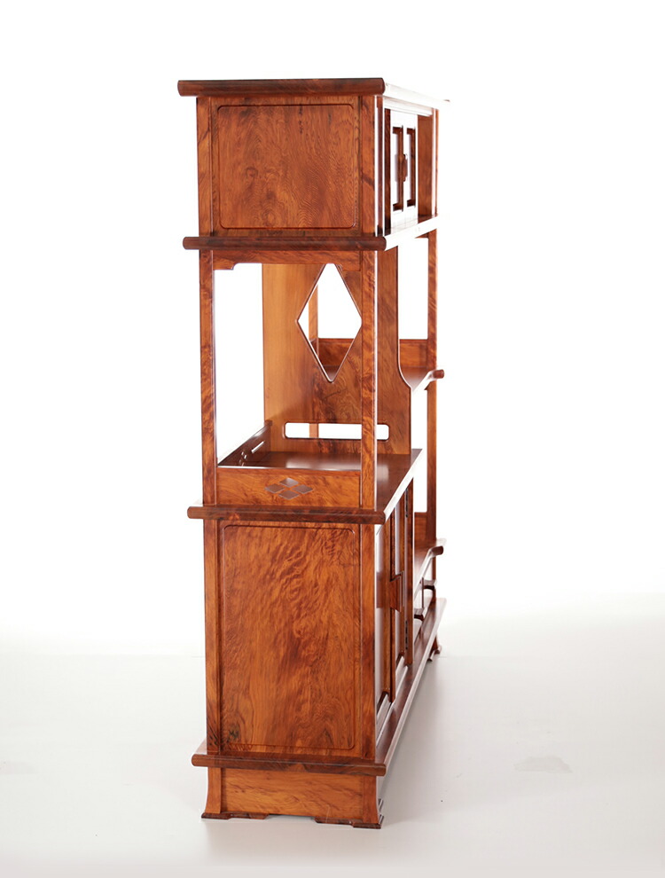 楽天市場】【総高130cm】屋久杉 飾り棚 仕様：無垢 / 素材：屋久杉油瘤