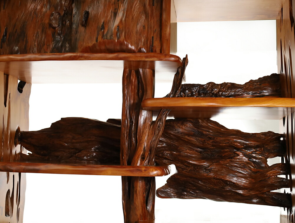 楽天市場】屋久杉 飾り棚 仕様：無垢 / 素材：屋久杉（一枚板 家具