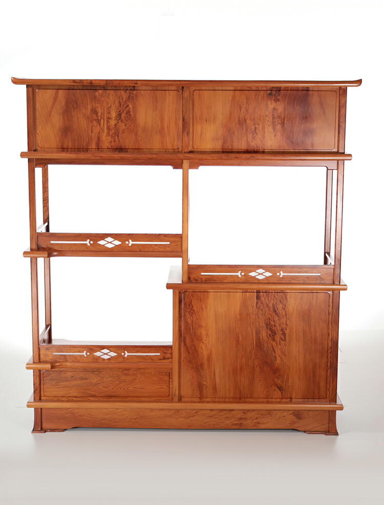 楽天市場】【総高130cm】屋久杉 飾り棚 仕様：無垢 / 素材：屋久杉油瘤