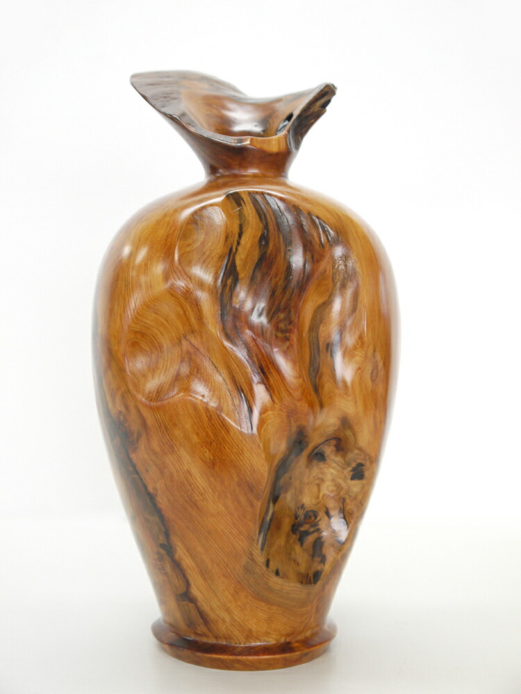 楽天市場】【25cm高】屋久杉 飾り壺 仕様：無垢 / 素材：屋久杉油瘤