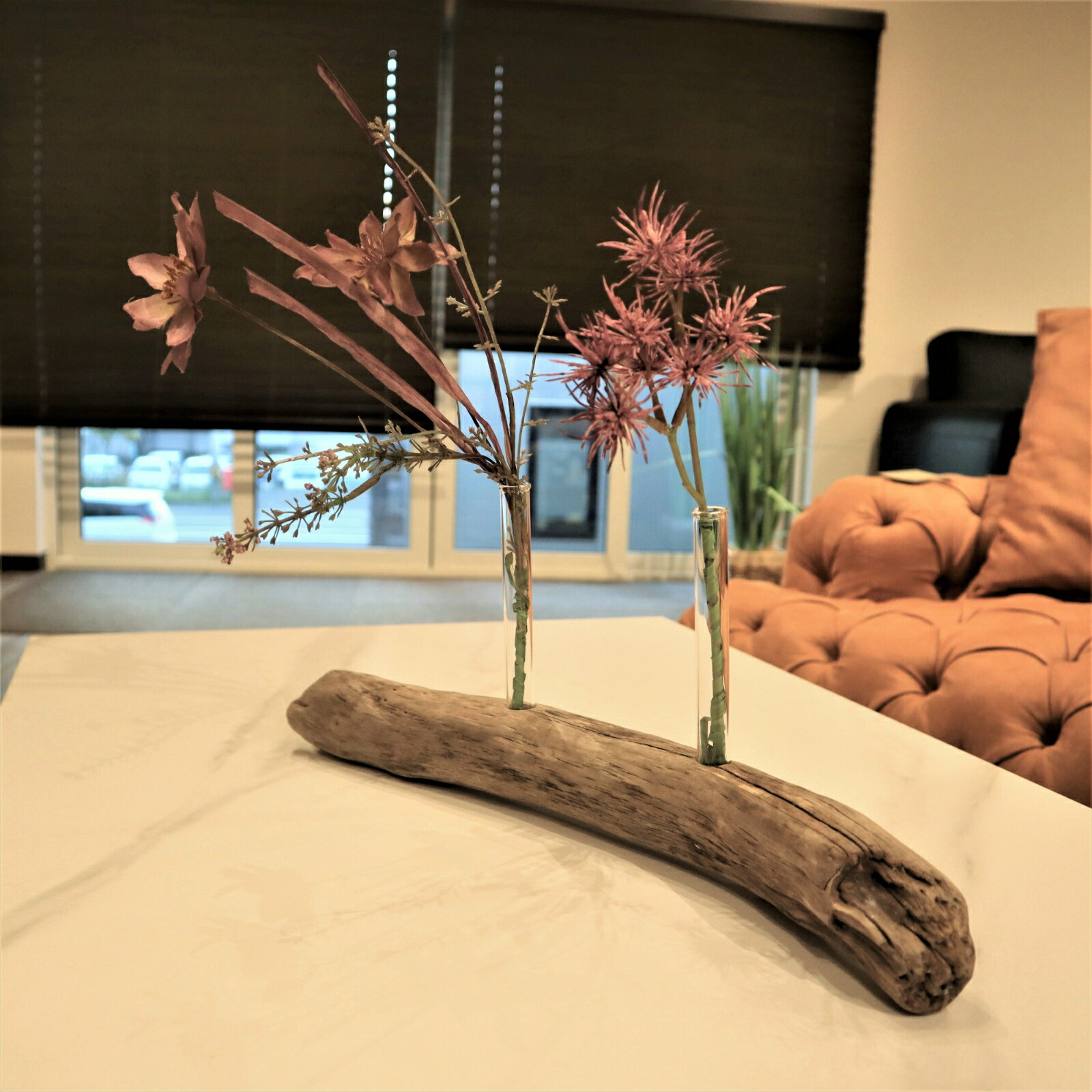 楽天市場】ハンドメイド 流木 インテリア オブジェ ガラス ガラス管