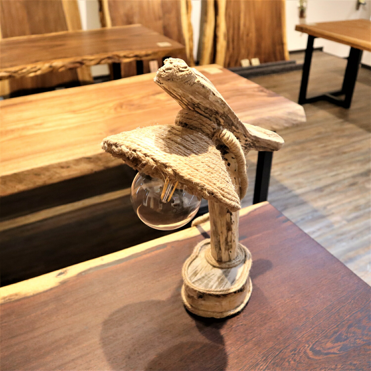 楽天市場】ハンドメイド 流木 インテリア オブジェ 照明 アート 手作り