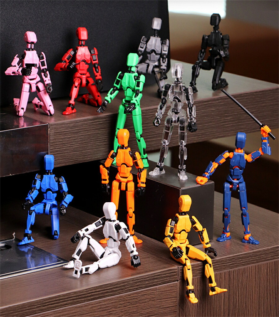 楽天市場】13関節可動の3Dダミー人形 ABS アクションフィギュア