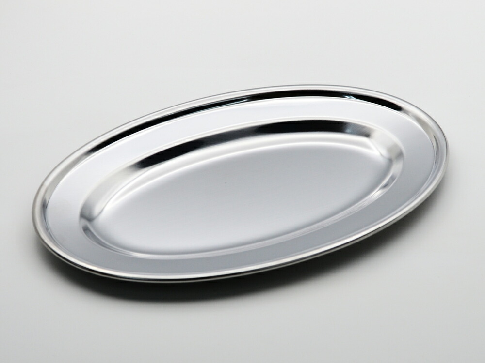 楽天市場】ステンレス皿 巻渕小判皿 8吋 19.5cm 【 送料無料 】 食洗機