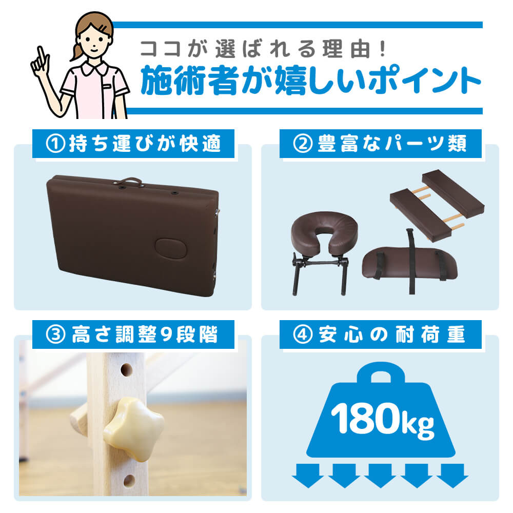 楽天市場】マッサージベッド 折りたたみ 安い コンパクト 持ち運び