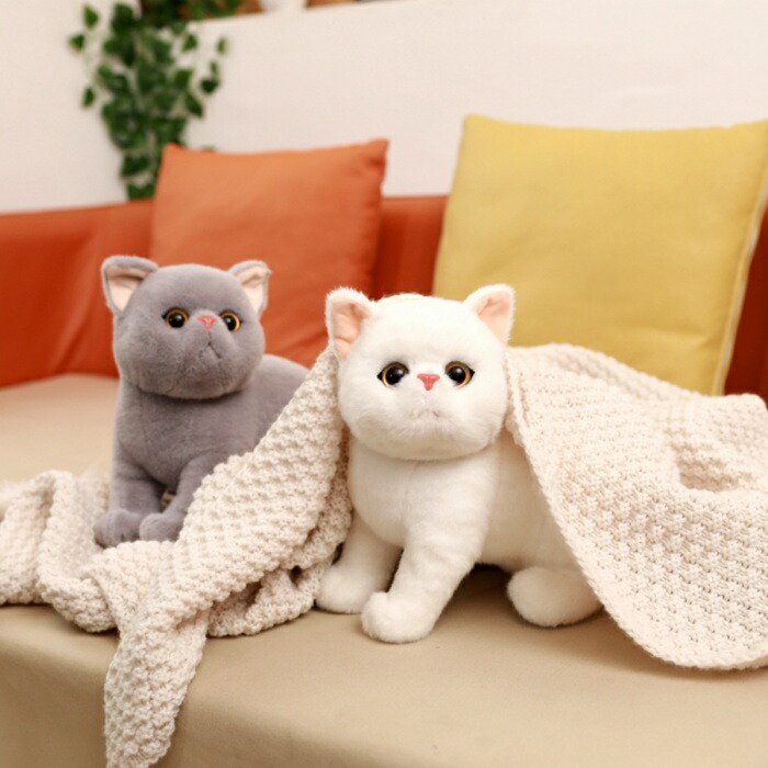 楽天市場】猫 ぬいぐるみ リアル ふわふわ ねこ : 貴子楽天市場店