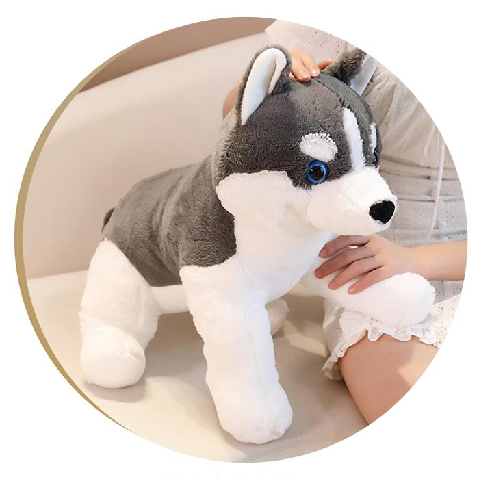 ハスキー子犬♡わんこ♡アートドール♡ぬいぐるみ♡ワンちゃん♡里親様