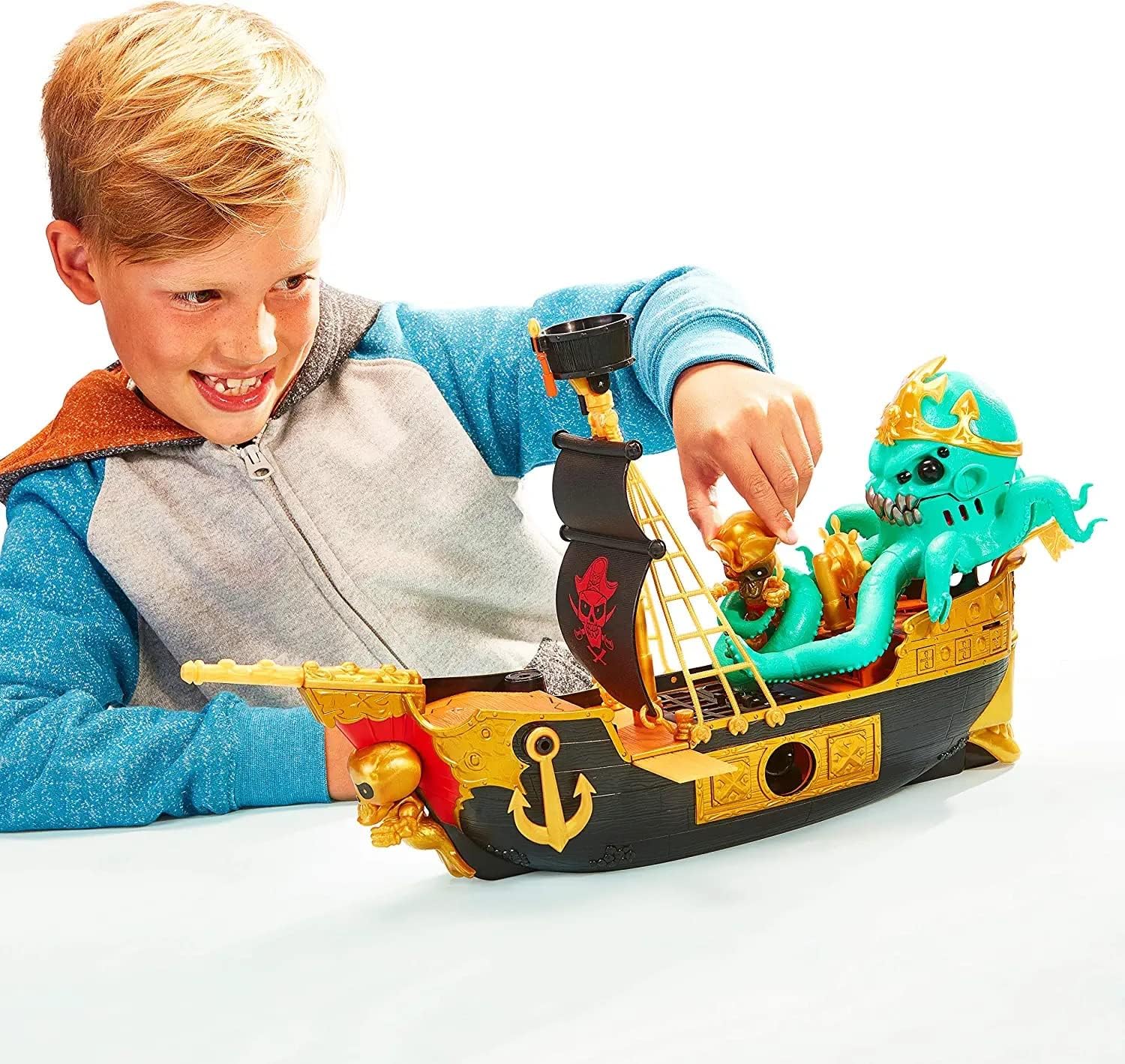 楽天市場】Treasure X Sunken Gold Treasure Ship Playset トレジャーX