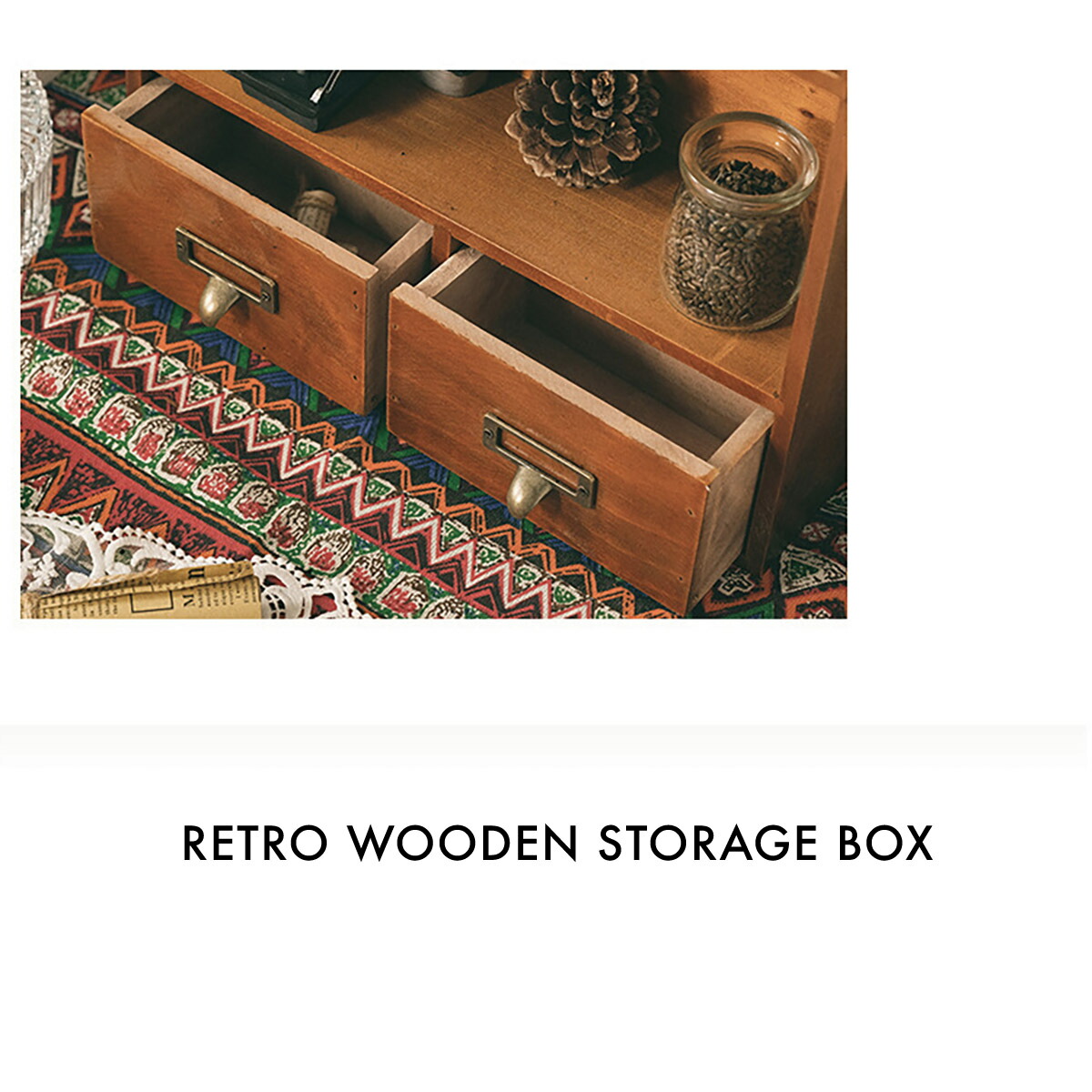 楽天市場】木製 卓上 小物入れ 引き出し ミニチェスト アンティーク