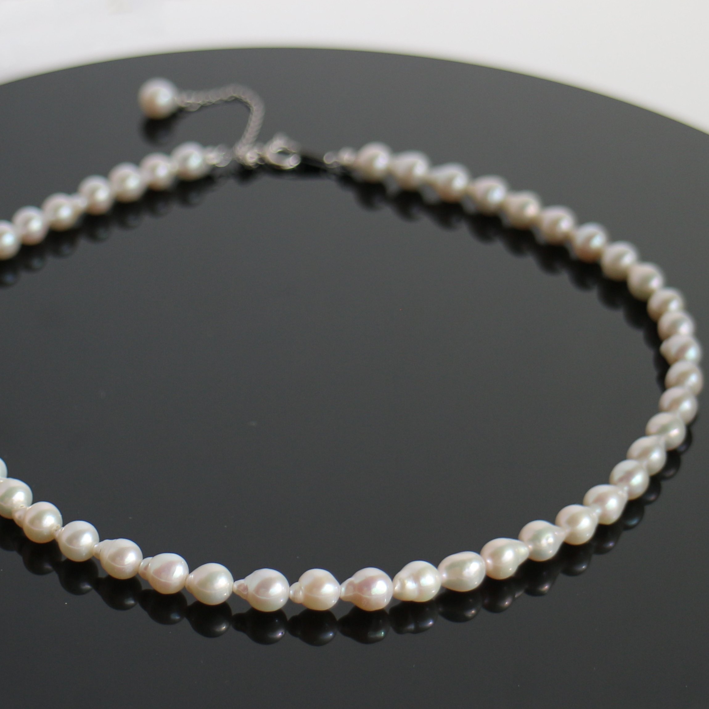 楽天市場】淡水パールネックレス バロックパール ネックレス 卒業式