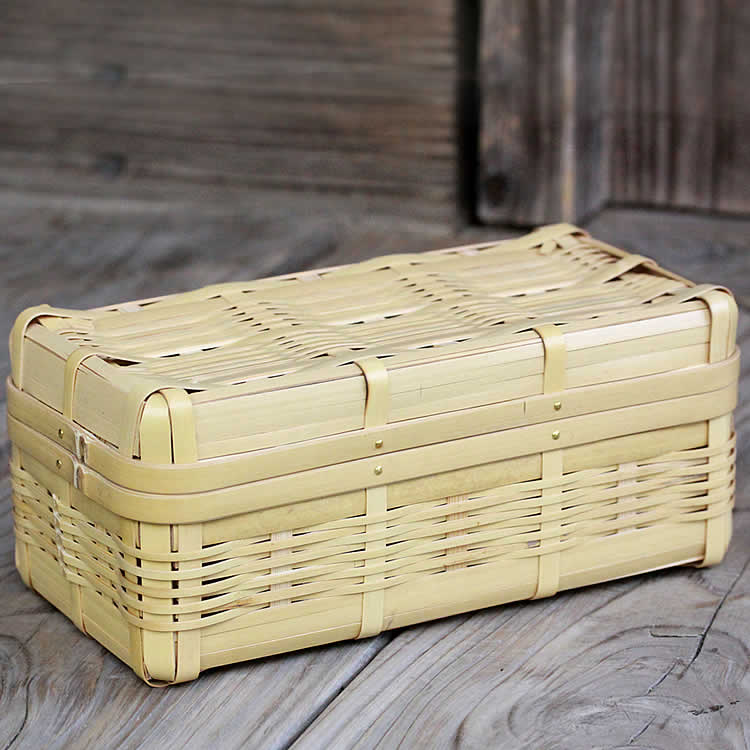 楽天市場】白竹ランチボックス(長角) 竹 弁当箱 ランチボックス 1段