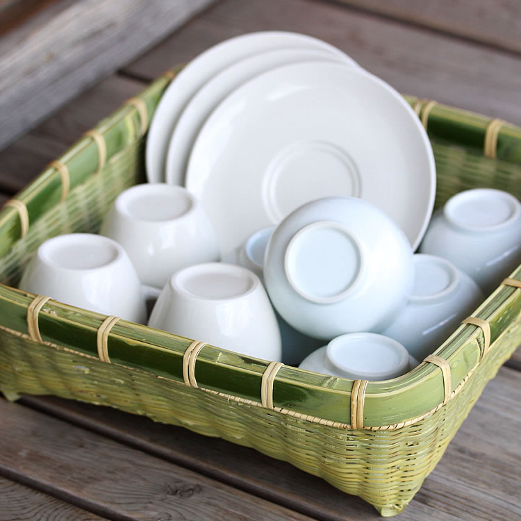 楽天市場】真竹四角碗かご : 虎斑竹専門店 竹虎