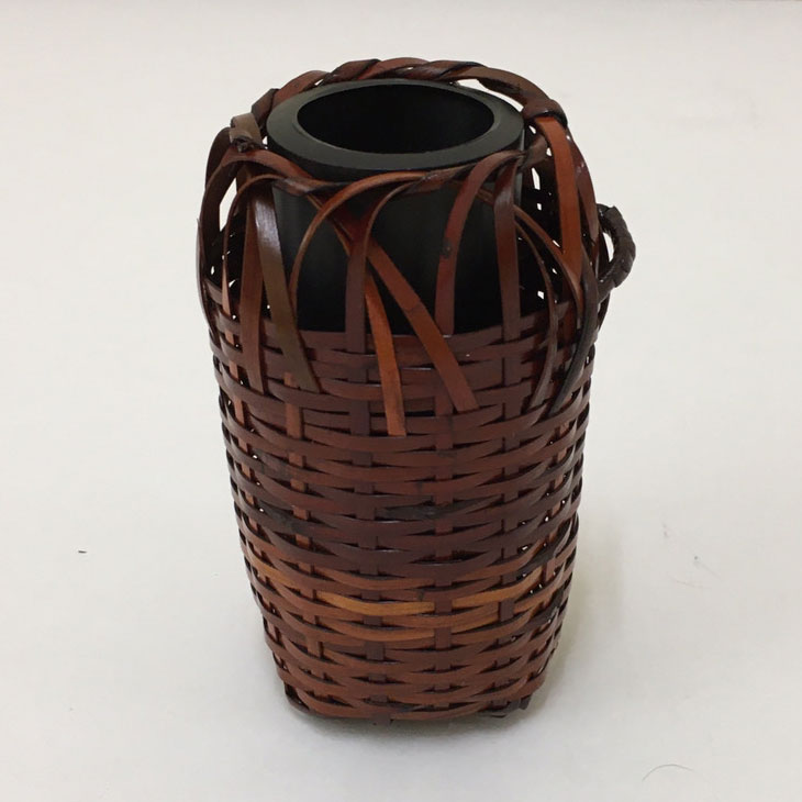 楽天市場】花器 わび助 6cm×11cm 竹かご 国産 日本製 竹製 赤く色づい