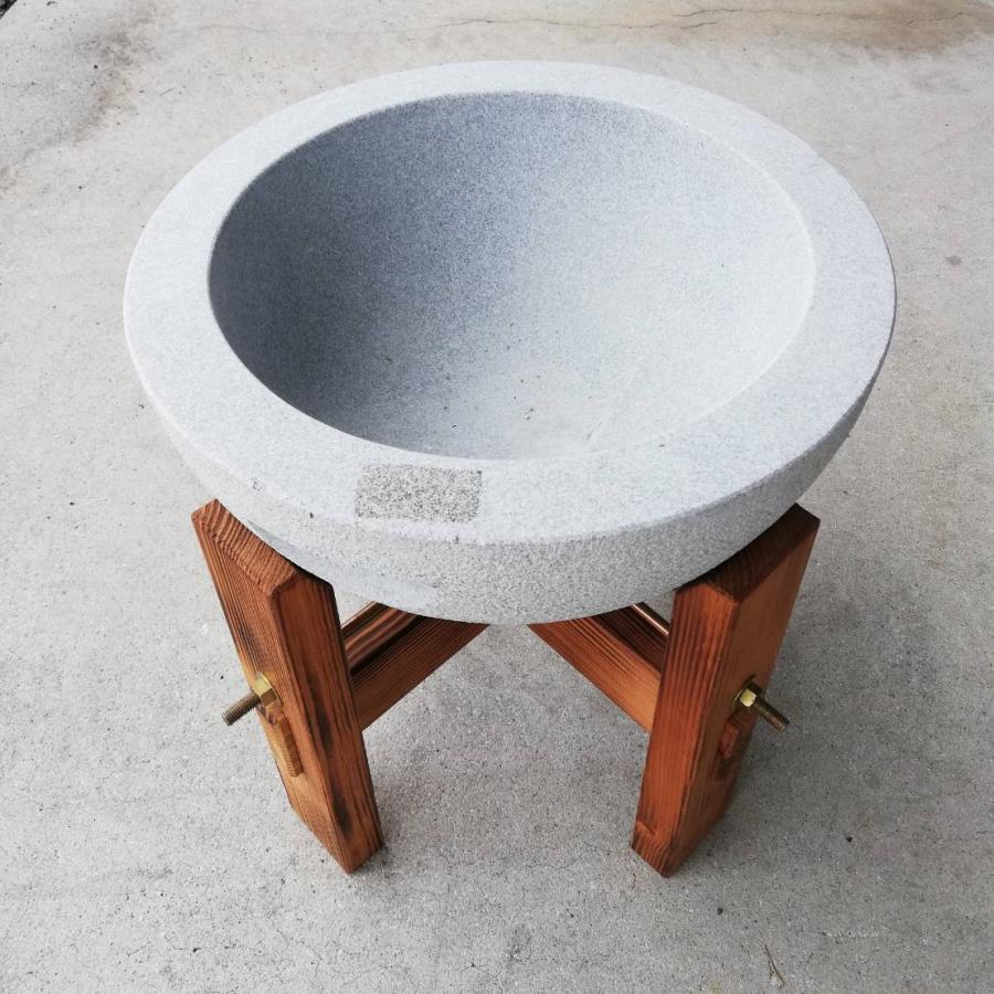 楽天市場】(特選国産品) 餅つき 石臼台 (国産焼赤松) E型 (もちつき