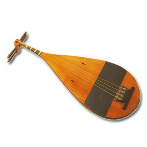 日本のアンティーク 琵琶 撥 弦楽器 和楽器 琵琶 木製 スタンド付き