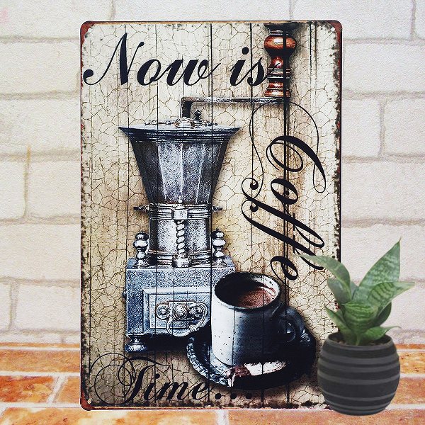 楽天市場】ブリキ看板 アンティーク k コーヒー no ポスター