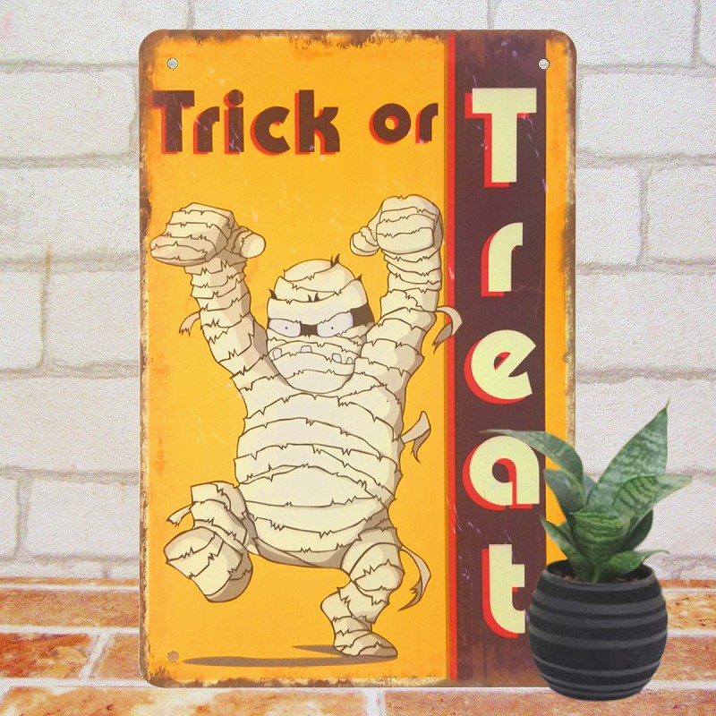楽天市場】秋 飾り ブリキ看板 ハロウィン ミイラ お化け おばけ