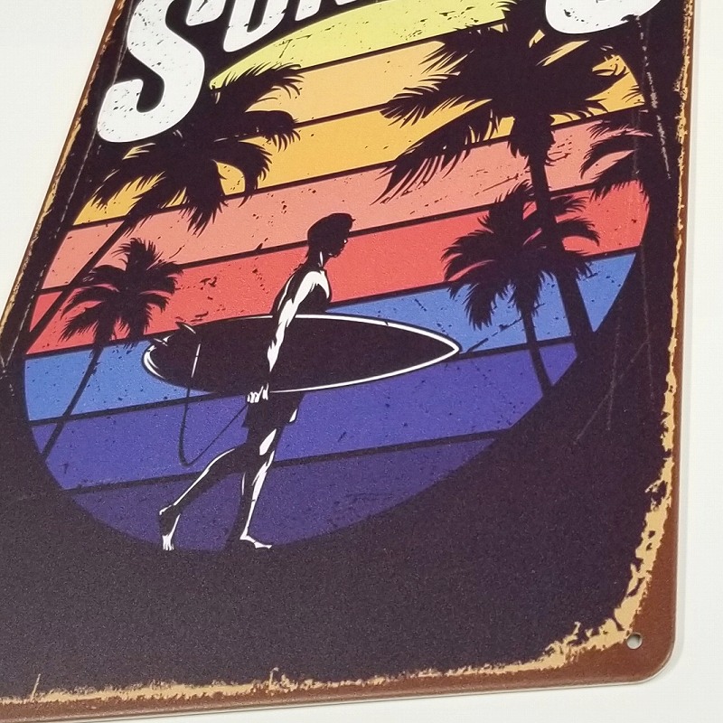 楽天市場】P5倍】 ハワイアン アートパネル ブリキ看板 サーフィン7 海