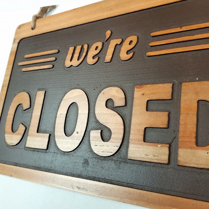 楽天市場】OPEN CLOSE 看板 オープン クローズド ウッドボードm30e 1