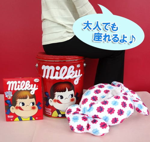 楽天市場】ペコちゃんスツール缶 2013ティッシュクッション付き【新品