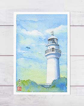 楽天市場】潮岬灯台( 夏 空 鳥 日本の灯台50選 本州最南端 最初の洋式