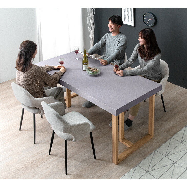 楽天市場】【本日クーポン3％引】 極厚70mm天板 モルタル調 ダイニング